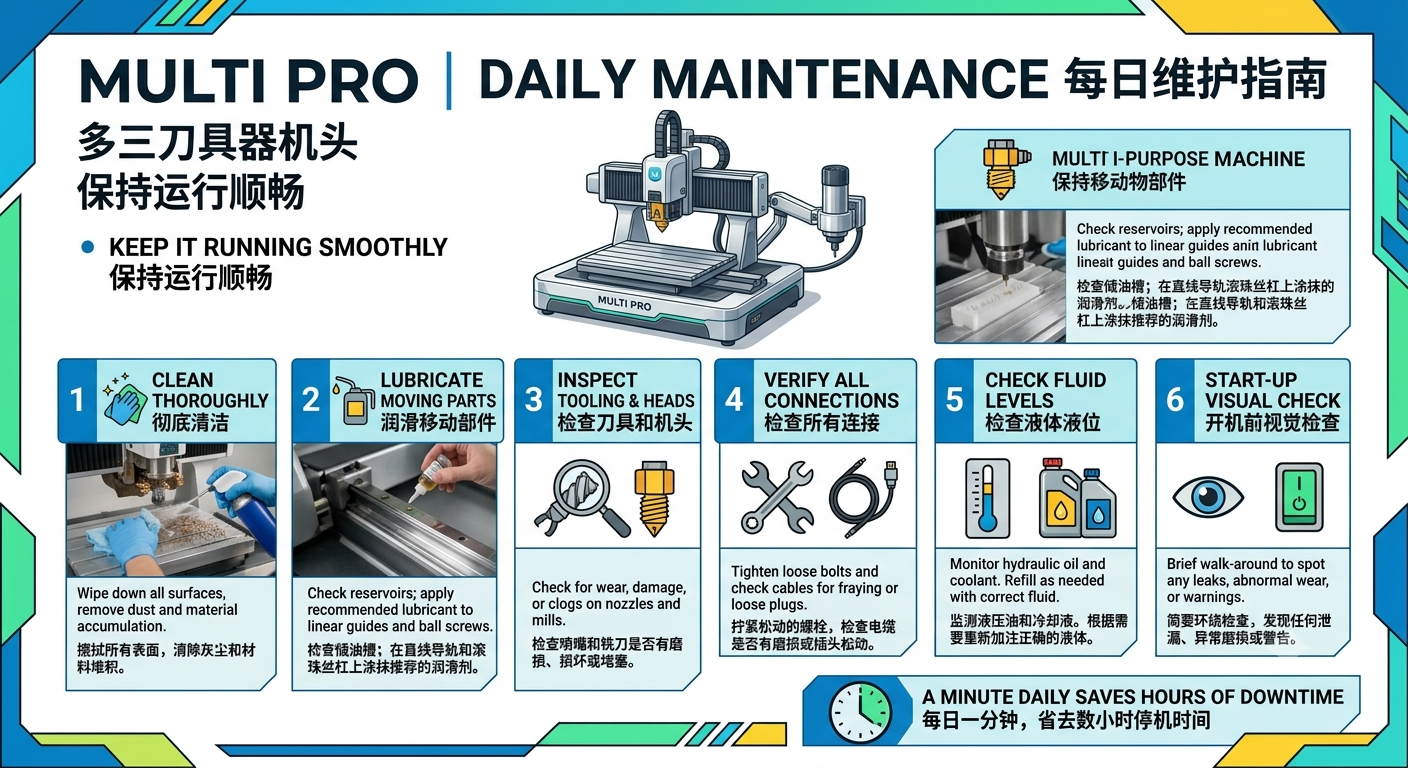 Daily CNC Maintenance Tips